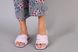 Шлепанцы женские кожаные лилового цвета на небольшом каблуке, 38, 24.5