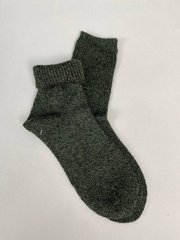 Шкарпетки жіночі вовняні зеленого кольору