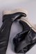 Сапоги-чулки женские кожаные черные на бежевой подошве, 40, 26