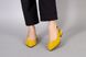 Босоніжки жіночі замшеві жовтого кольору із силіконовою вставкою, 41, 26.5