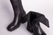 Полусапожки женские кожаные черные на небольшом каблуке, 36, 23.5