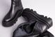Чоботи-панчохи жіночі шкіряні чорні на чорній підошві, 40, 26