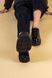 Туфли женские кожа наплак черные с металлической фурнитурой, 41, 26.5