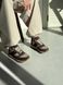 Кросівки жіночі шкіряні коричневі зі вставками замші, 36, 23.5