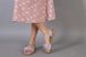 Босоніжки жіночі шкіряні лілового кольору на бежевій підошві, 41, 26.5