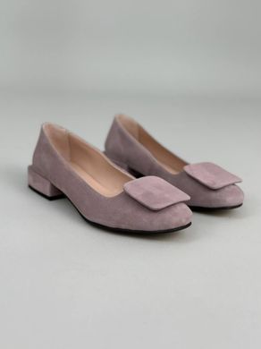 Туфлі жіночі велюрові кольору візон, 41, 27