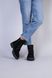 Ботинки женские замшевые черные, на шнурках и с замком, на цигейке, 36, 23.5