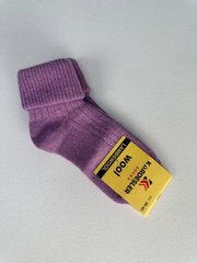 Носки женские шерстяные лилового цвета