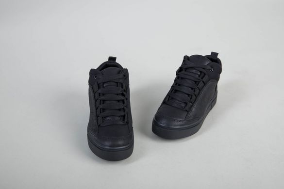 Ботинки для мальчика кожаные черные зимние, 40, 25.5