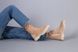 Ботинки женские замшевые пудровые, на шнурках и с замком, зимние, 36, 23.5