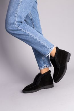 Жіночі чорні замшеві черевики, 36, 23