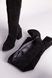 Ботфорты женские замшевые черного цвета на каблуке, 36, 23.5