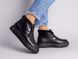 Ботинки женские кожаные черные на шнурках, зимние, 36, 23.5