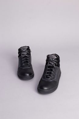 Зимние черные кожаные ботиночки, 31, 21