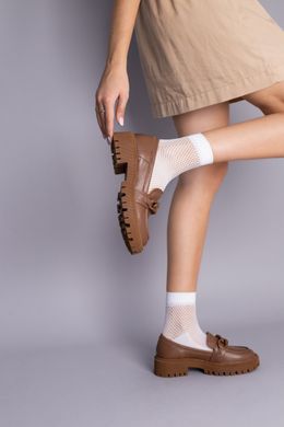 Туфлі жіночі шкіряні рудого кольору, 41, 26.5