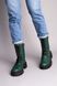 Ботинки женские кожаные зеленые демисезонные, 41, 26.5