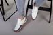 Кроссовки мужские кожаные белые с вставками серой и синей замши, 45, 29.5-30