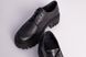 Туфлі жіночі шкіра флотар чорні на шнурівці, 35, 23