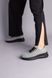 Кросівки жіночі замшеві кольору хакі зі шкіряними вставками, 36, 24