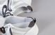 Мужские белые кожаные кроссовки с вставками сетки, 40, 27
