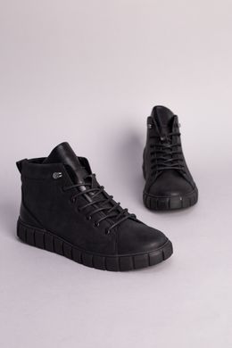 Ботинки мужские кожаные черные зимние, 40, 26