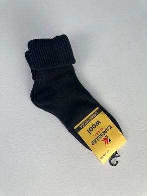 Шкарпетки жіночі вовняні чорного кольору