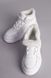 Ботинки женские кожаные белые на шнурках на толстой подошве зимние, 36, 23.5
