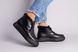 Ботинки женские кожаные черные на шнурках, зимние, 40, 26-26.5