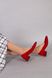 Туфлі човники жіночі замшеві червоного кольору, 38, 24.5-25