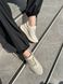 Кросівки жіночі шкіра флотар молочного кольору з перфорацією на товстій підошві, 41, 26.5