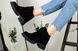 Ботинки женские замшевые черные на липучках демисезонные, 41, 27