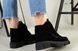 Ботинки женские замшевые черные на липучках демисезонные, 41, 27