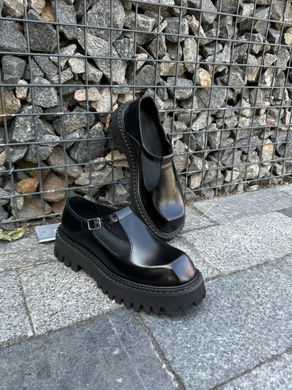 Туфли женские кожаные черные, 40, 26