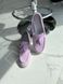 Лоферы женские замшевые лилового цвета на низком ходу, 40, 26