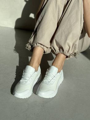 Кросівки жіночі шкіряні білі, 41, 27