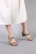 Босоніжки жіночі шкіряні кольору хакі на підборах, 36, 23.5