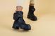 Ботинки женские кожаные черные, с кошелечком, на байке, 36, 23.5