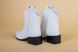 Ботинки женские кожаные белые питон демисезонные, 36, 23.5