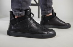 Мужские черные кожаные кроссовки на байке, 45, 39, 26