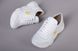 Кросівки для дівчинки шкіряні білі з жовтим значком, 32, 21