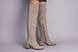 Ботфорты женские замшевые бежевого цвета с обтянутым каблуком зимние, 39, 25-25.5