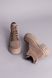 Черевики жіночі замшеві кольору лате, на шнурках, зимові, 41, 26.5