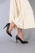 Лодочки женские кожаные цвет черный каблук 9 см, 39, 25