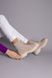 Ботинки женские замшевые бежевые, на шнурках и с замком, на цигейке, 37, 24