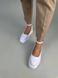 Туфлі жіночі шкіряні білого кольору на платформі, 36, 23
