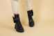 Ботинки женские кожаные черные, с кошелечком, на байке, 40, 26-26.5