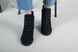 Ботинки женские замшевые черные на каблуке зимние, 40, 26-26.5