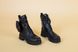 Ботинки женские кожаные черные, с кошелечком, на байке, 40, 26-26.5
