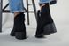 Ботинки женские замшевые черные на каблуке зимние, 40, 26-26.5
