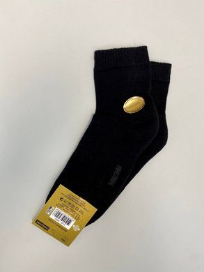 Шкарпетки чоловічі чорні з махровою ступнею